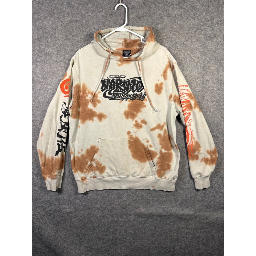 Naruto Shippuden Hoodie‎ Pullover Bleach Dye Graphic Manga Anime Sweatshirt
